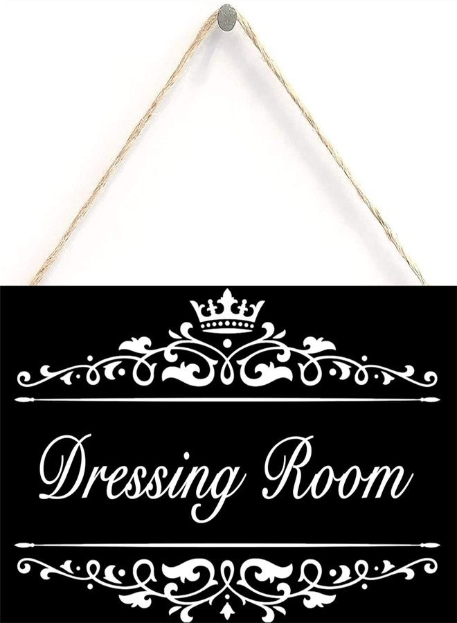 Henntile Dressing Room - Door Sign Decorative Wood Sign Home Decor,Wall Art，6 inch by 12 inch Hanging Sign - Image 1